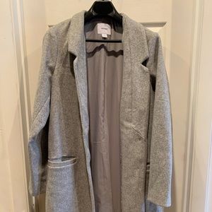 NWT Old Navy Relaxed Soft brushed line coat Tall L